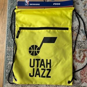 FOCO Utah Jazz Yellow Drawstring Backpack
